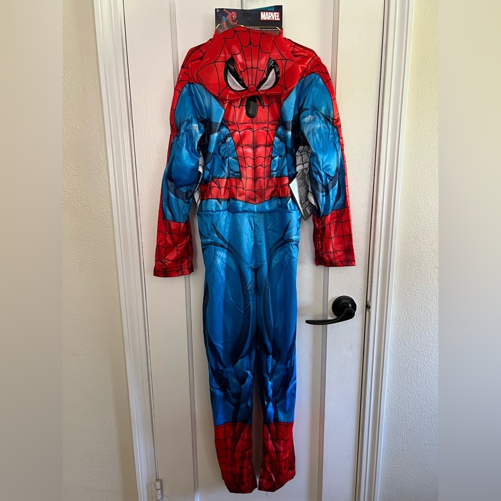 Disney Marvel Spiderman Superhero Costume - Vibrant Red and Blue